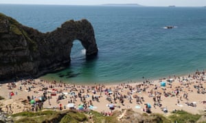 Beaches such as Durdle Door, Dorset, and other beauty spots were busy over the weekend as people anticipated lockdown easing.