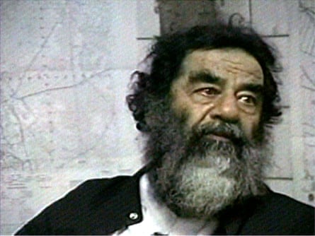 Saddam Hussein after his capture in December 2003.