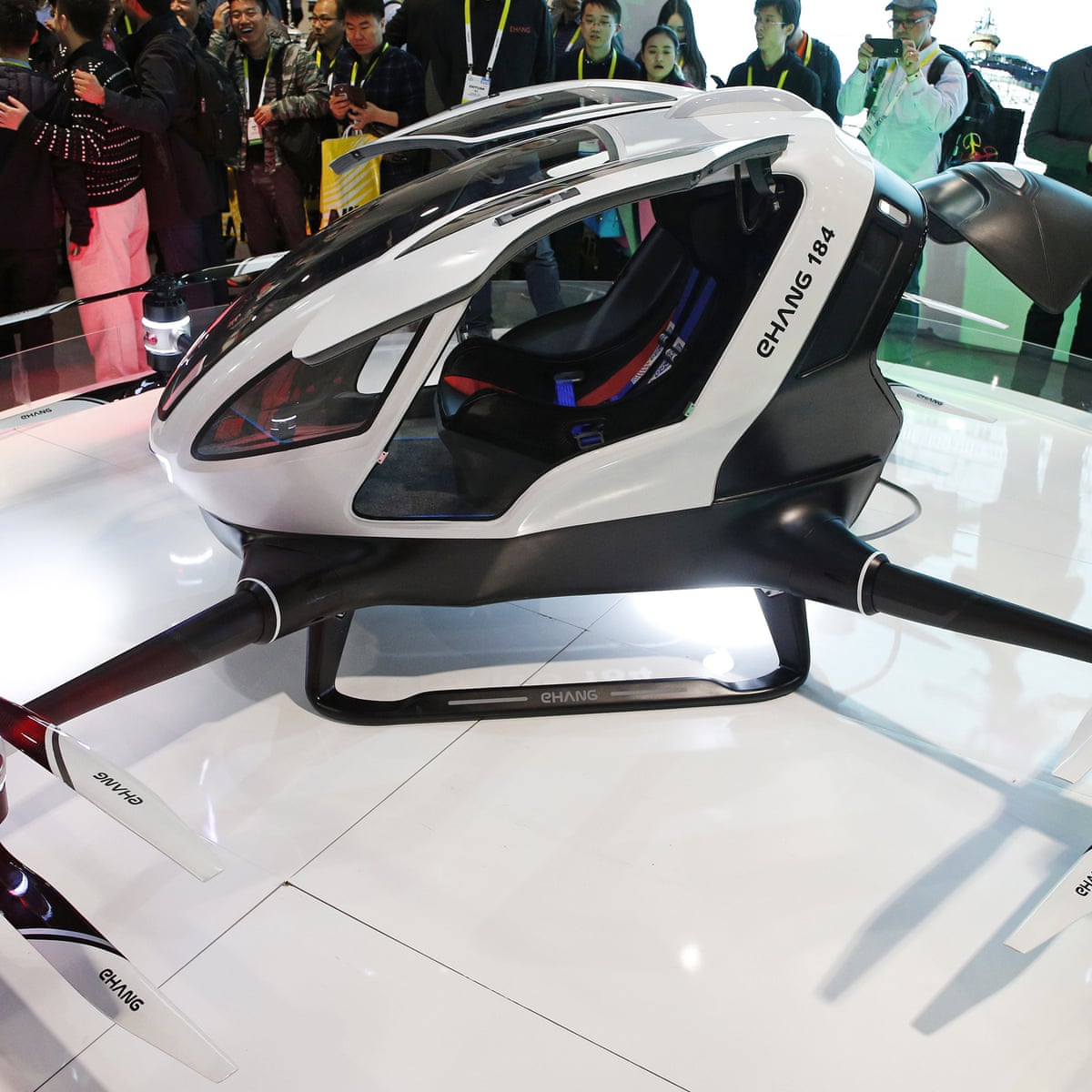 stribet stadig Påstand First passenger drone makes its debut at CES | CES 2016 | The Guardian