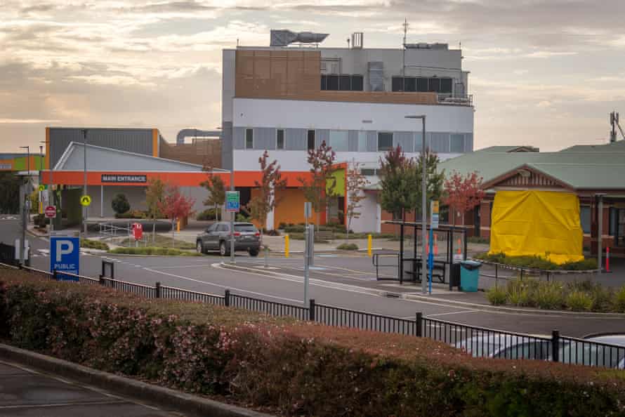 The North West Regional Hospital is seen closed in Burnie, Tasmania, Tuesday, April 14, 2020.