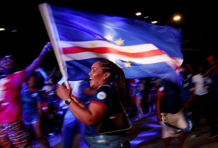 A Cape Verde instrumentality celebrates successful Praia