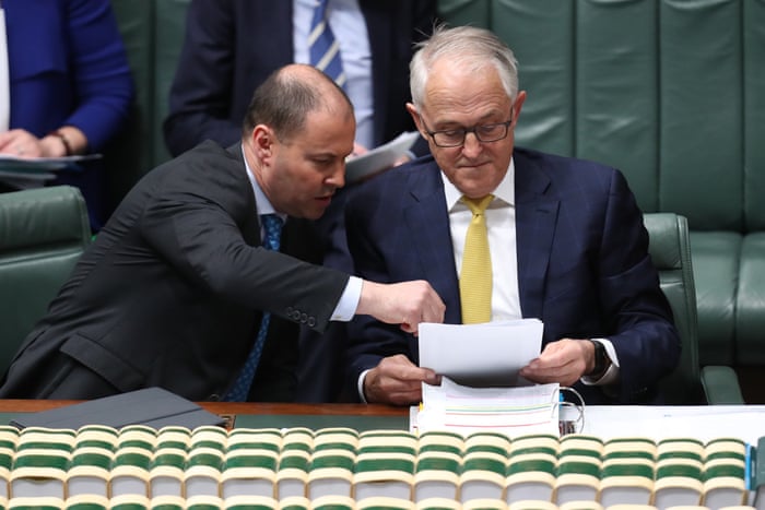 The Prime minister Malcolm Turnbull and Energy Minister Josh Frydenberg