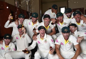 Australian cricket team celebrate