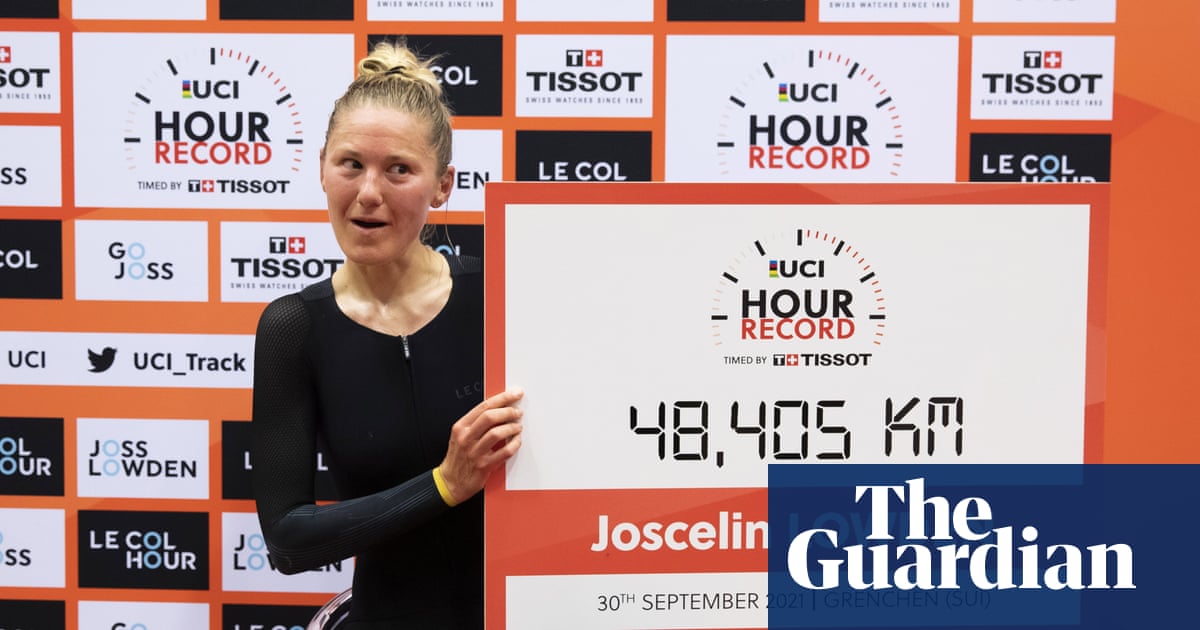 British cyclist Joss Lowden breaks women’s world one-hour record