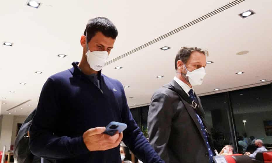 Novak Djokovic boarded a flight from Melbourne to Dubai after he was deported for, in Scott Morrison’s words, ‘not complying with entry rules’ on vaccination.
