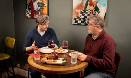 James (left) and Gareth at Tasca Dali restaurant in Warwick