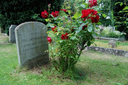 Orwell’s grave in the village of Sutton Courtenay in Oxfordshire