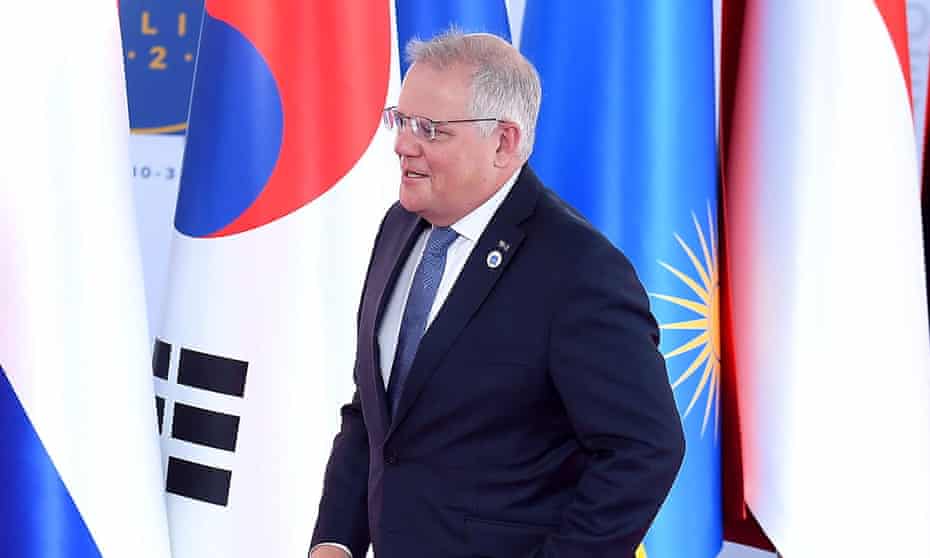 Australian prime minister Scott Morrison