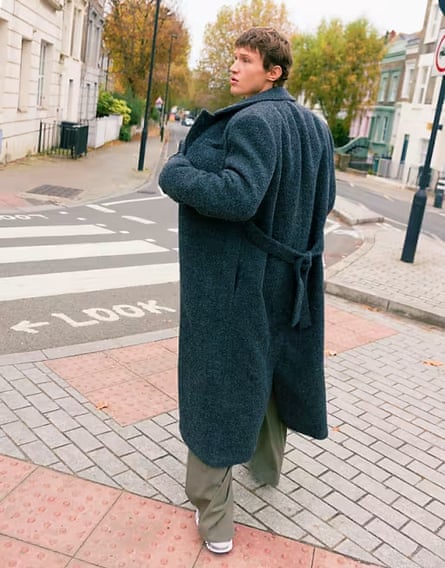 Topman overcoat in grey