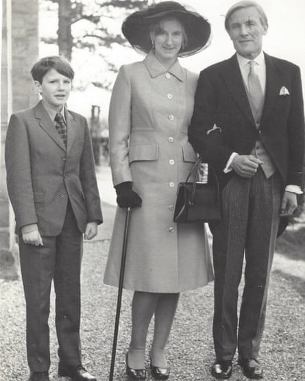 Patrick Gale, aged 10, with his parents in the 1970s.