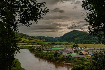 An IDP camp in Karen state next to the Moei River that borders Thailand.