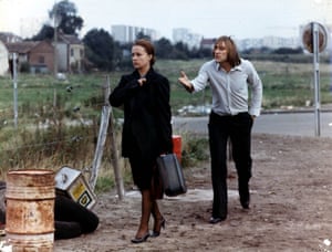 Jeanne Moreau and Gerard Depardieu in Les Valseuses, 1974