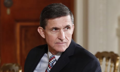 Michael Flynn in the White House in February.