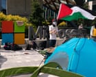 Microsoft workers occupy HQ in protest against company’s ties to Israeli military Microsoft workers occupy HQ in protest against company’s ties to Israeli military