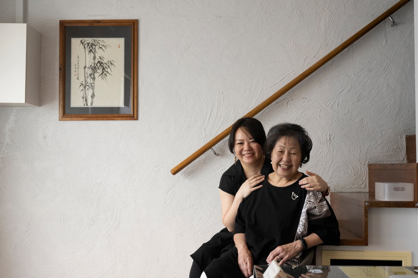 Hiromi Masuoka and her daughter Mocca pictured at the Ofuroya Japanese Bath House in Collingwood.