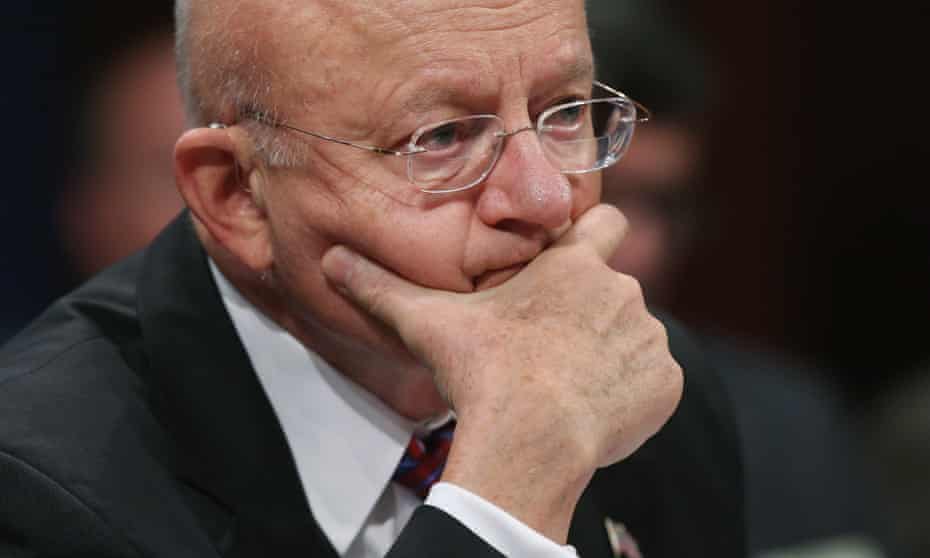 James Clapper testifies about ‘worldwide cyber threats’ during a hearing on Thursday in Washington.