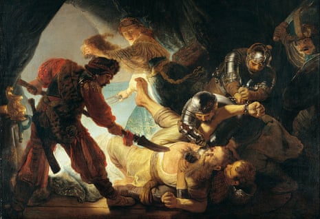 Swords and sandals … Rembrandt’s The Blinding of Samson (1636).