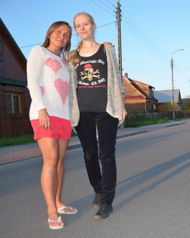 Joanna Łapińska and co-campaigner Agnieszka Jakoniuk.