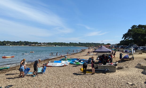 St Helens beach on the Isle of Wight