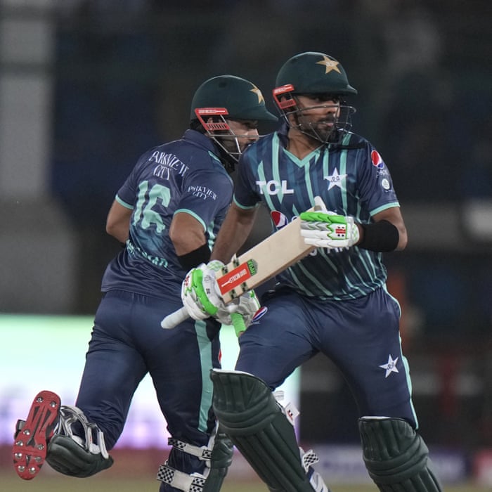 Pakistan captain Azam and Rizwan run