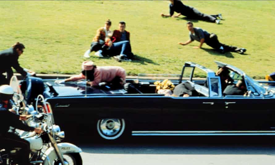 The assassination of JF Kennedy, as depicted in Oliver Stone's 1991 film.