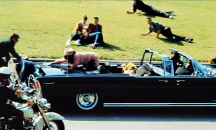 The assassination of JF Kennedy, as depicted in Oliver Stone’s 1991 film.