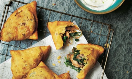 yotam ottolenghi samosas paneer shroom manoeuvre kydd hagger