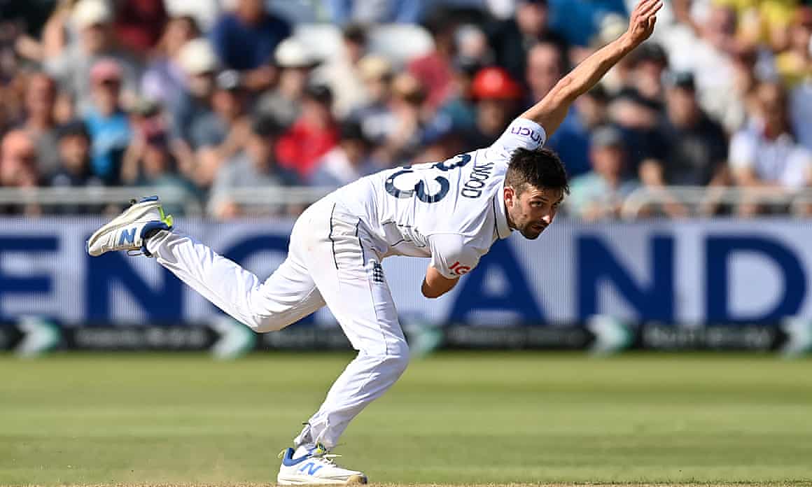England and Durham bowler Mark Wood.