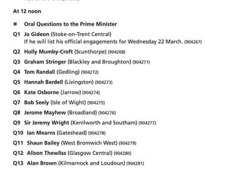 PMQs