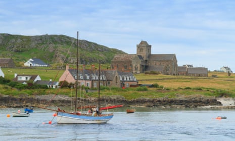 Iona and historic abbey, Inner Hebrides