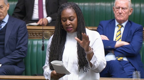 Dawn Butler speaking in the Commons this afternoon.