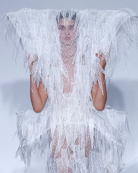 A model walks the runway during the Maticevski show at Australian fashion week 2026 at The Collider on 11 May 2026 in Sydney, Australia.