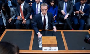 Mark Zuckerberg on Capitol Hill in Washington DC Wednesday.