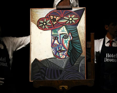 A rediscovered Picasso masterpiece, Bust of a Woman with a Flowered Hat, Dora Maar