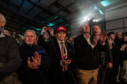 A rally in Newark Jenrick’s constituency.
