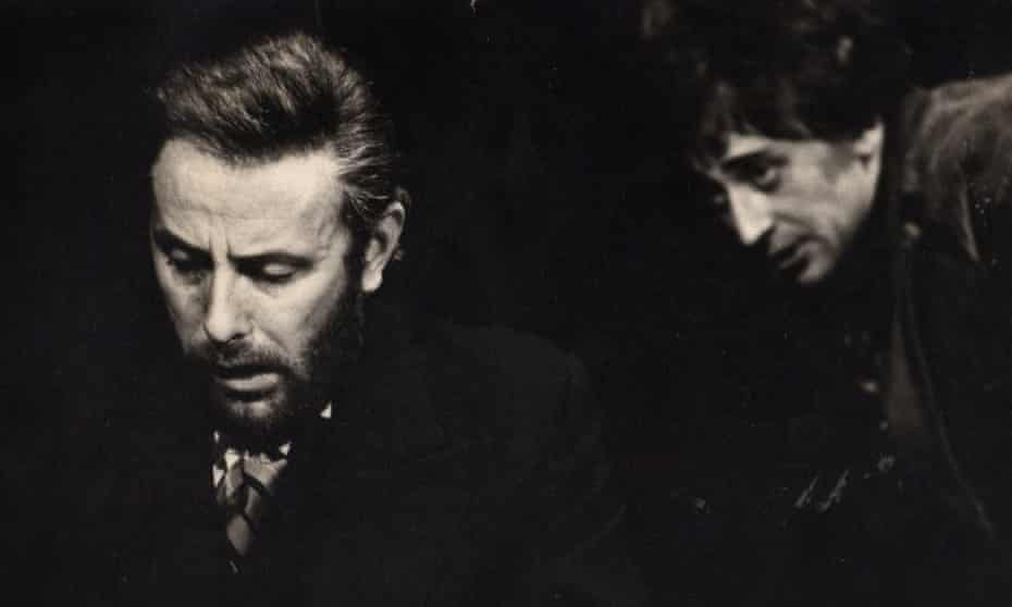 Richard Wilson as Kabak and Richard Kane as Gramsci in the 1970 production of Occupations at The Stables theatre club, Manchester