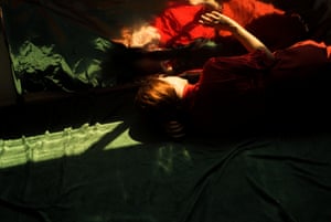 Positive Disintegration (Self-portrait), 2016Tania Franco Klein creates staged, cinematic photographs that explore the psychological tensions of life in the digital age. Through vivid, large-scale images often shown in immersive installations, she examines themes of anxiety, loneliness, and the performative pressures of modern society. In her series Positive Disintegration (2016–2019), Franco Klein uses self-portraits to depict the emotional toll of relentless productivity and self-optimization, inspired by Byung-Chul Han’s The Burnout Society. Her work offers a surreal collage of experiences reflecting the fragmented nature of contemporary life. She lives and works in Mexico City.