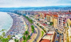 The Promenade des Anglais in Nice, France