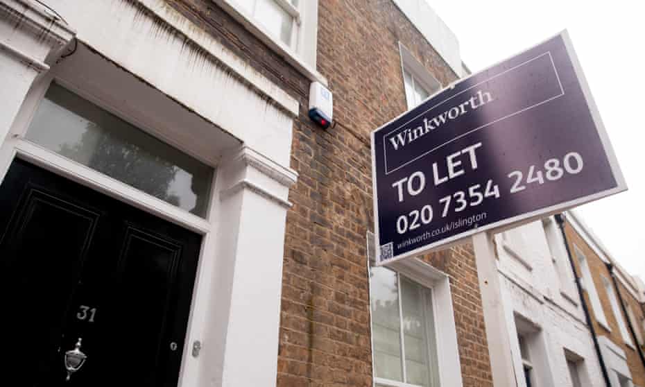 To let signs in Islington, north London.