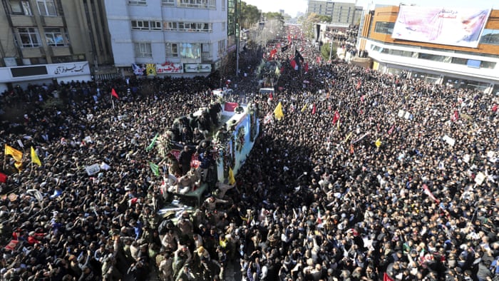 Iran Dozens Dead In Crush At Suleimani Burial Procession World