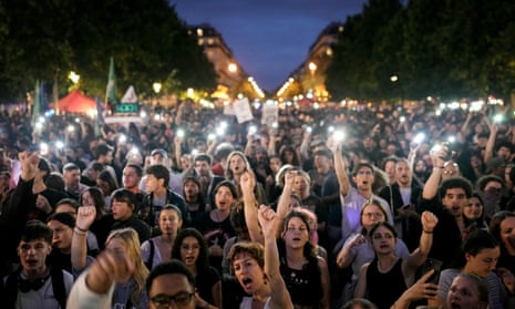 Demonstrators at Place de la Republique in Paris, June 30.