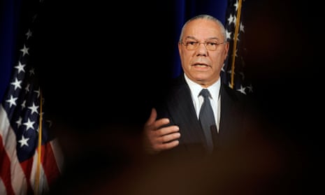 Colin Powell in Washington in 2009. George W Bush called Powell ‘a great public servant. He was highly respected at home and abroad.’