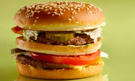 A hamburger.
