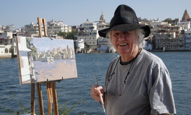 Ken Howard, painting in Rajasthan, India. He was, he said, an