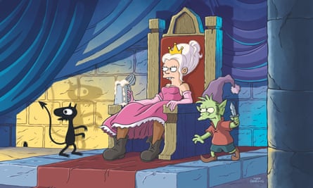 A still from Disenchantment, Matt Groening’s new animated “adult fantasy” series.