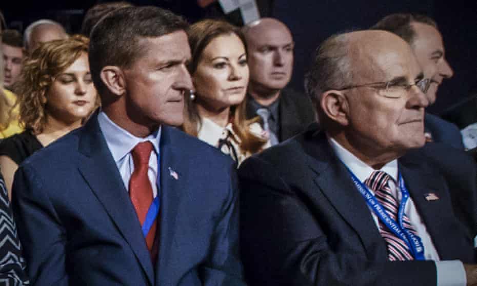 Michael Flynn and Rudy Giuliani.