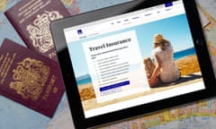 AXA Travel insurance website.