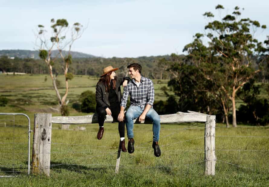 Cummins and his partner Becky in the Southern Highlands of NSW.