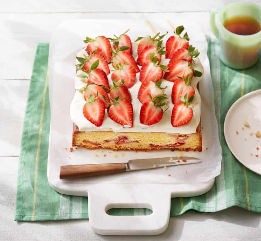 Strawberries and cream cake.