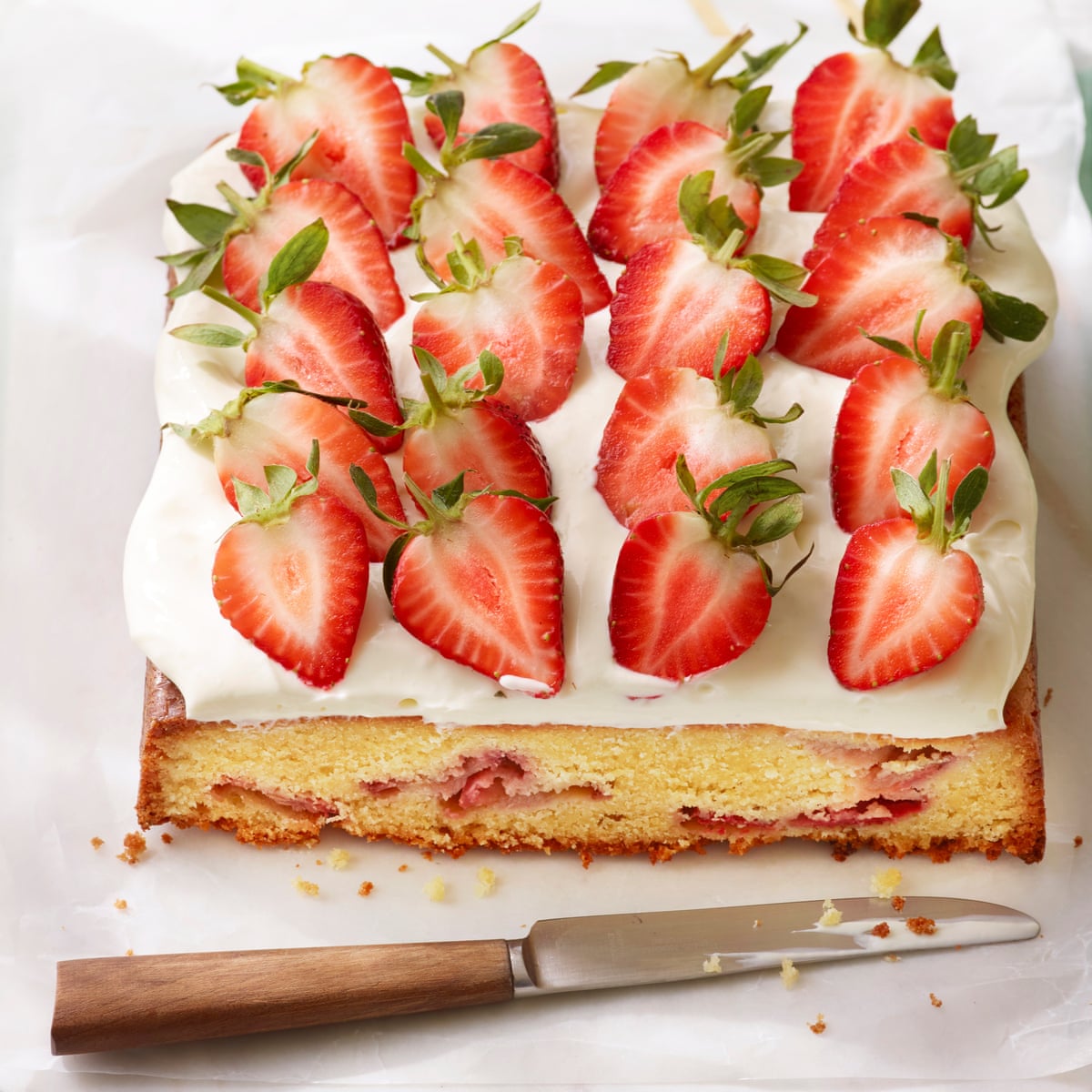 Strawberries and cream cake by Helen Goh | Cake | The Guardian